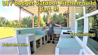 DIY budget outdoor kitchen build part 4 Second to last episode Vevor 623 [upl. by Allebara]