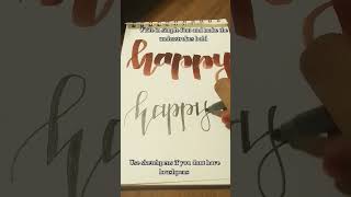 How to learn calligraphy in a easy way ✨ [upl. by Eiuqnom]