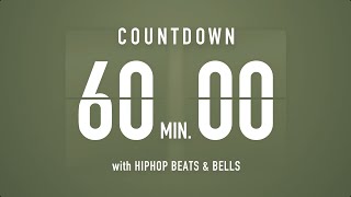 60 Minutes Countdown Timer Flip clock 🎵  HIP HOP BEATS [upl. by Ardyth]