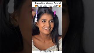 Dusky Skin Makeup Tutorial Step By Step shorts youtubeshorts makeuptutorial makeup bridal mua [upl. by Kcirdorb382]