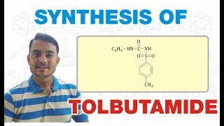 SYNTHESIS OF TOLBUTAMIDE  MEDICINAL CHEMISTRY  GPAT BPharm 5th SEMESTER [upl. by Brottman]