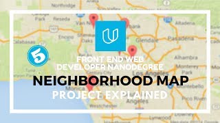 Udacity  Neighborhood Map 5  Display an InfoWindow when clicking on a Marker [upl. by Akirrehs]