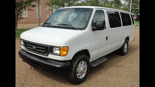 2005 Ford E350 diesel van Test Drive [upl. by Narbig]