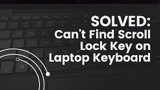 SOLVED Solution of Couldnt Find Scroll Lock Key on Laptop Keyboard  Update July 2022 [upl. by Michaele]