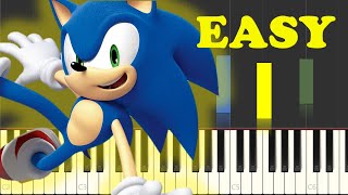 Sonic The Hedgehog Theme Song Piano Tutorial [upl. by Priest391]