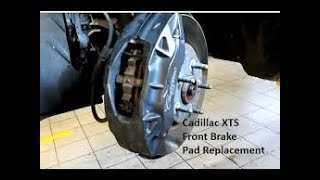 Cadillac XTS Front brake pad replacement [upl. by Orelia]