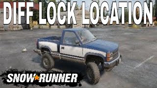 Snowrunner Upgrades Locations Chevrolet CK 1500 Diff Lock location [upl. by Felecia365]