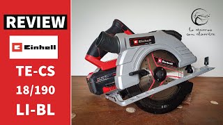 Sierra circular Einhell TECS  18 LI  BL  Review [upl. by Kimura]