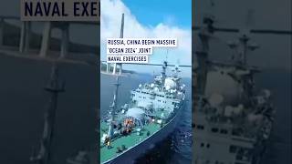 Russia China begin massive Ocean 2024 joint naval exercises [upl. by Yeoz609]