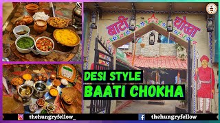 Baati Chokha Restaurant😍 Lucknow [upl. by Huttan]