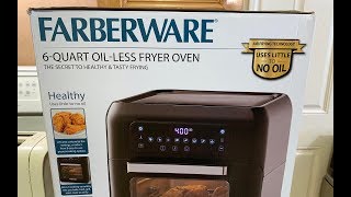 Farberware 6qt Oil Less Air Fryer Oven review and Waffle Fries [upl. by Box]