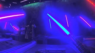 Lightsaber Experience at Star Wars Galaxy’s Edge  Walt Disney World [upl. by Enairb]