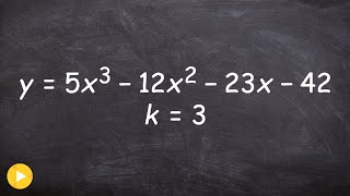 Remainder Theorem and Synthetic Division of Polynomials [upl. by Ona]