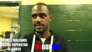 TERRELL WILLIAMS TALKS POSTFIGHT AFTER STOPPING PRICHARD COLON IN 9TH ROUND [upl. by Heid]