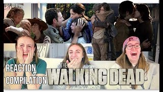 The Walking Dead  Reunion Compilation  Reaction [upl. by Nellahs]