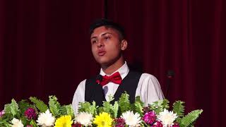 Welcome Speech by Nishan Neupane GCM Farewell 2074 [upl. by Anayia]