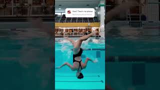 Impressive Split Camera View of synchronized swimmer [upl. by Fayre]