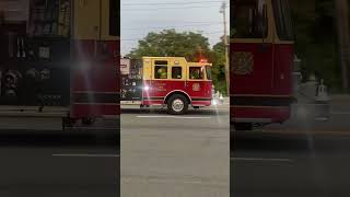 Colonie Fire Company Engine 406 Responding to a Fire [upl. by Latsyrcal]