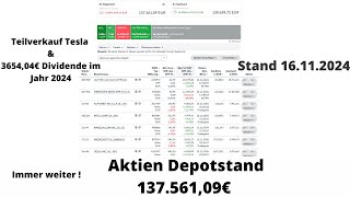 Wie viel Dividende habe ich 2024 mit meinen 137000€ Aktien Depot bekommen aktien etf [upl. by Netsrek793]