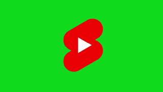 YouTube Shorts Logo green screen animation [upl. by Nedgo319]