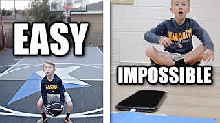 EASY to IMPOSSIBLE Trick Shot Challenge [upl. by Lednek]