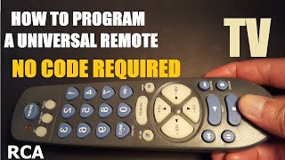 How to program RCA universal remote control without TV codes [upl. by Shulem]