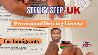 How to Apply for UK Provisional Driving License Online for Immigrants Step by Step [upl. by Stefanac]