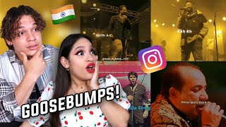 Waleska amp Efra reaction to INDIAN amp PAKISTANI Voices that will give you Goosbumps [upl. by Also486]