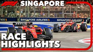 Race Singapore Full Highlights  2024 Singapore Grand Prix [upl. by Aihsit659]