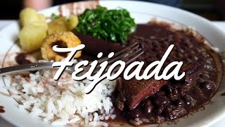 Feijoada Brasileira Delicious Brazilian Feijoada stew with beans meat and rice in Rio de Janeiro [upl. by Solracesoj856]