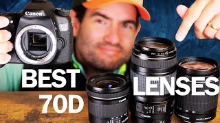 TOP 3 Canon EOS 70D DSLR Camera Lenses in 2024 Best Choices for Photo amp Video Shooting [upl. by Celine]