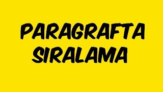 PARAGRAFTA SIRALAMA [upl. by Ezarras]