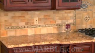 Solarius Granite Kitchen Countertops by Marblecom [upl. by Ellak]