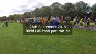 Ifield Mill Pond parkrun 2  September 28th 2019 fast [upl. by Rasec]