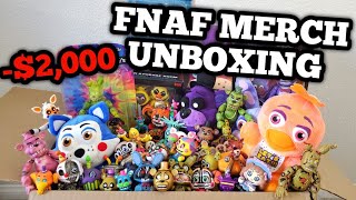 I Spent 2000 on FNaF Merch  FNAF FUNKO MERCH UNBOXING [upl. by Dabbs]