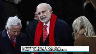 Can Carl Icahn Fight Off a Stock Drop and Ackmans Jeers [upl. by Hultgren296]