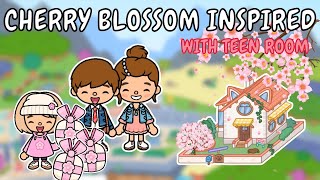 🌸 Cherry Blossom Inspired 🌸 Fluffy Friends Makeover 🫶 Toca Boca House Ideas 😍 TOCA GIRLZ [upl. by Hattie]