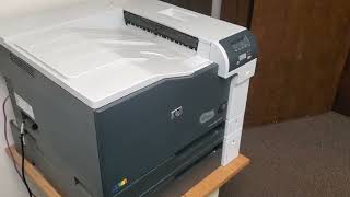 HP CP5225 Color LaserJet Printer is a GREAT office addition [upl. by Vilma]