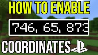 How to ENABLE Coordinates In Minecraft PS4 Bedrock Edition [upl. by Mcclenaghan]