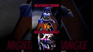 Nightmare bonnie Vs Nightmare mangle in fntd fnaf shorts [upl. by Ibmab]