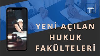 2022 YKS Yeni Açılan HUKUK FAKÜLTELERİ [upl. by Helsie]