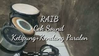 Cek Sound RAIB KetipungKendang Paralon [upl. by Mcleod]