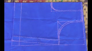 Lining blouse cutting and stitching method for beginners [upl. by Adla204]