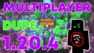 1204 MULTIPLAYER DUPE  Infinite emerald diamond armor etc  Early game dupe [upl. by Teryl640]