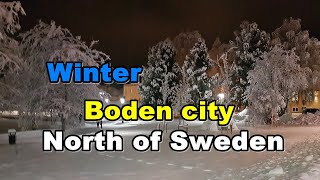 Буден Немного зимней атмосферы Слайдшоу Boden Sweden [upl. by Rico]