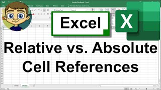 Excel Relative vs Absolute Cell References [upl. by Nillor]