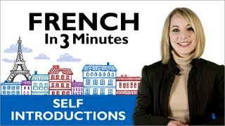 Learn French  How to Introduce Yourself in French [upl. by Chitkara29]