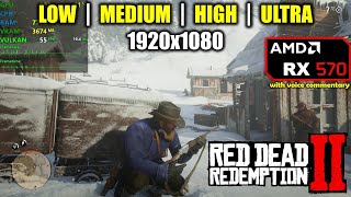 RX 570  Red Dead Redemption 2  II  1080p All Settings [upl. by Ipoillak]