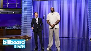 Shaquille ONeal amp Jimmy Fallon Perform a LipSync Duet on The Tonight Show  Billboard News [upl. by Rosemonde]