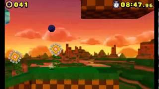 Sonic Lost World 3DS  Red Star Ring Locations Windy Hill Zone 3 [upl. by Etheline]